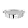 Bergner Argent Triply 24 Cm Shallow Cauldron/tope/langri | 2.6 L Capacity | Stainless Steel Lid