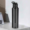 Borosil Sip N Chill Stainless Steel Single Wall Bottle Black 800ml