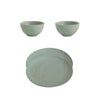 Ellementry Upper Crust Dinner Plate and Bowl Combo Set of 4 2 of Each Dishwasher Safe Food Grade