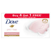 Dove Pink Rosa Beauty Bar - 125 gms (Buy 4 Get 1 Free)