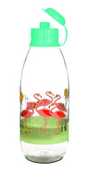 Signoraware Flamingo Borosilicate Glass Bottle 1 Litre