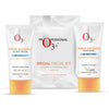 O3+ Skincare Combo With Bridal Facial Kit - 136 gms Radiance Facewash For Brightens Glow - 75 gms & UVA UVB Ultra Light Sunscreen With SPF50 PA+++- 75 gms