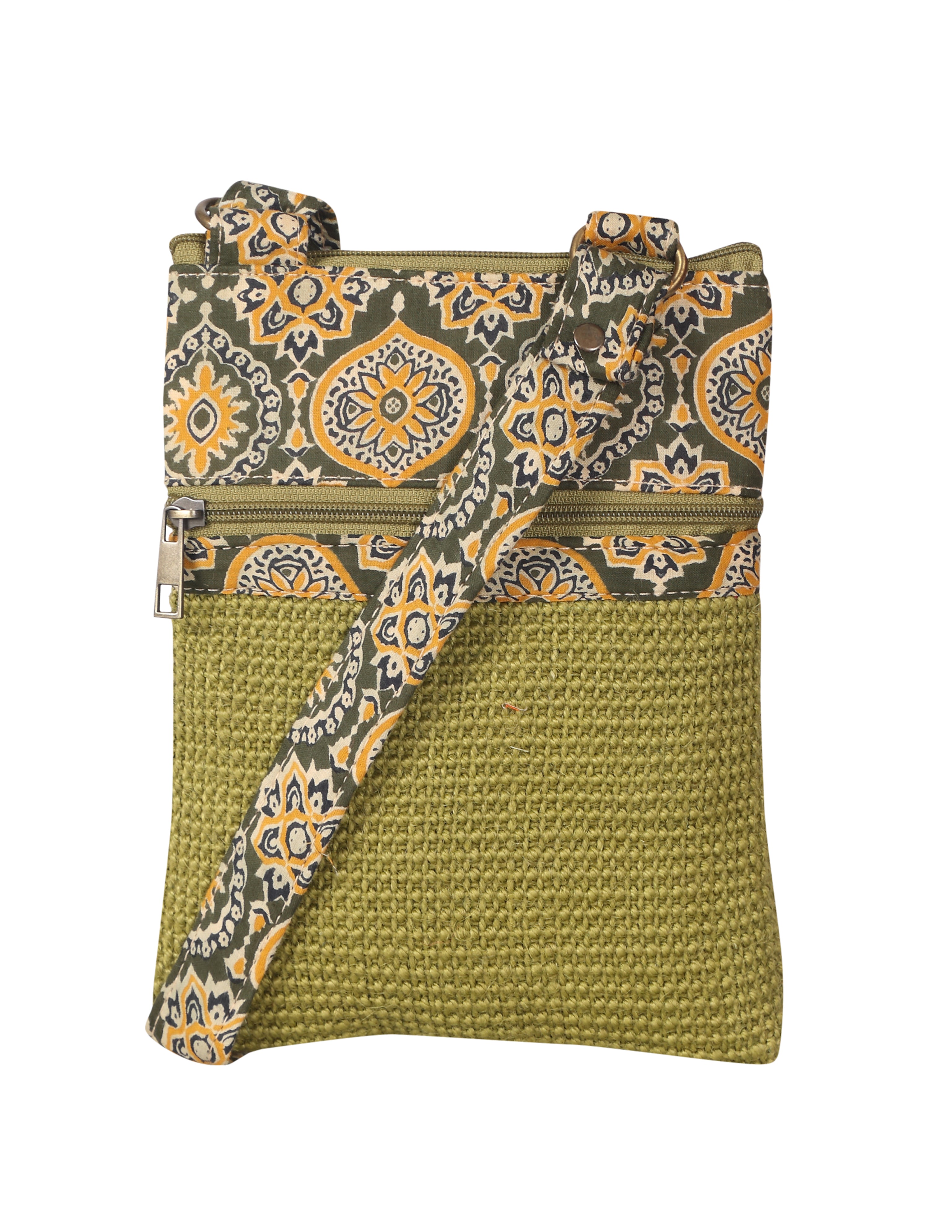 Jute Cottage Dobby Sling Bag Small 100% Genuine Stylish Jute Bag