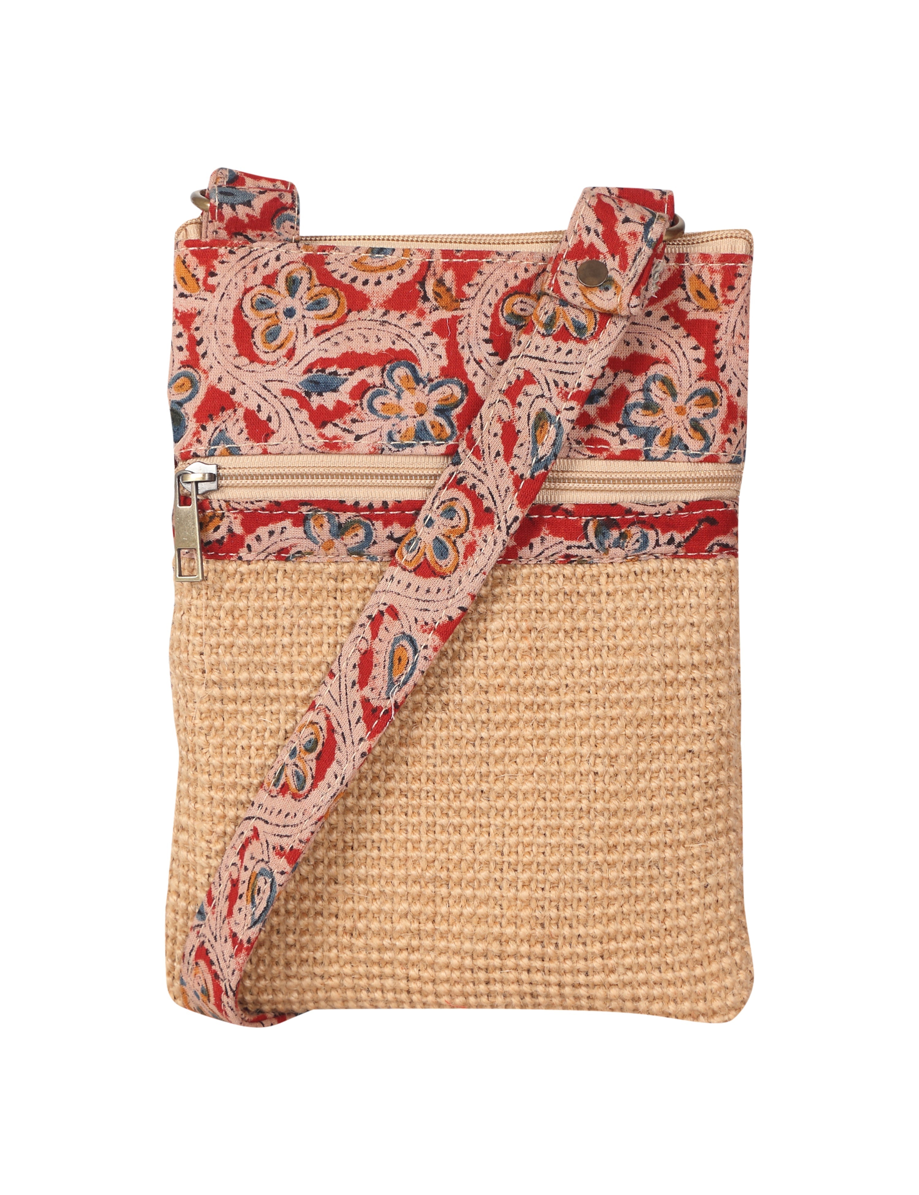 Jute Cottage Dobby Sling Bag Small 100% Genuine Stylish Jute Bag