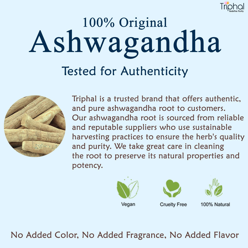 Triphal Ashwagandha Roots Whole (Raw)