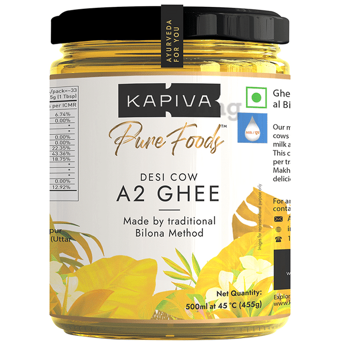 Kapiva Ayurveda A2 Desi Cow Ghee - 500 ml