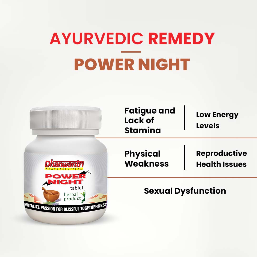 Dhanwantri Pharmaceutical Power Night Tablets - 40 Tabs - DesiPick