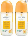 Yardley London 2 English Blossom Deodorant Roll-on For Men & Women - 100 ml (Pack of 2)