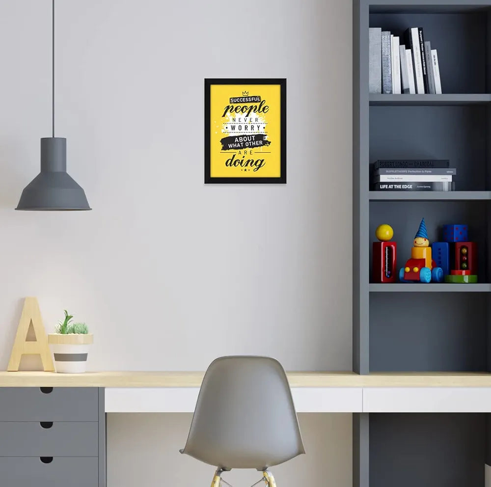ArtX Paper Motivational Quotes Successful People Wall Frame Art Painti ...