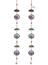 Heart Home Umbrella Shape Door Hanging Windchimes Pairs 3 Paper Mache & 3 Elephants