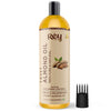 Rey Naturals Almond Hair Oil | 100% Pure Almond Oil (Badam Oil) | Virgin & Cold Pressed Sweet Almond Oil for Hair and Skin - 200ml