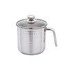 PrayLady Stainless Steel Milk Boiler with Glass Lid Hammered