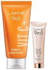 LAKM√â 9To5 Vitamin C+ Night Cream , 50gms & Lakme 9 to 5 CC Cream, 03 - Bronze, SPF 30 , 30 gms