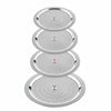 KC Steel Hole Lid Cover Set, Stainless Steel Jali Plate for Utensils, Milk Cover Plate, Multipurpose Kitchen Essential - Set of 4