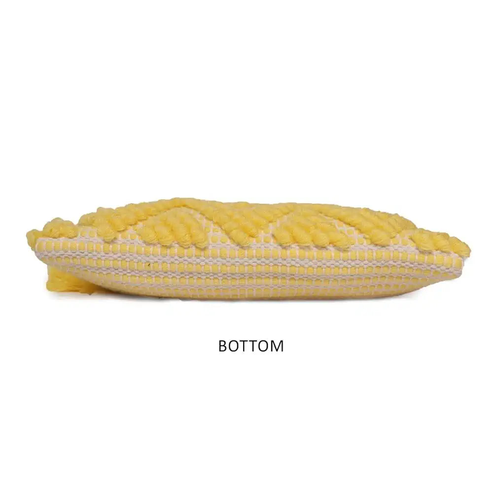 Astrid Handmade Macrame Flap Over Sling Bag For Girls And Women Colour Yellow