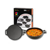 Human Hydro Pre-Seasoned Cast Iron Cookware Combo — Tawa 30cm + Kadai 25cm Naturally Nonstick Induction Gas