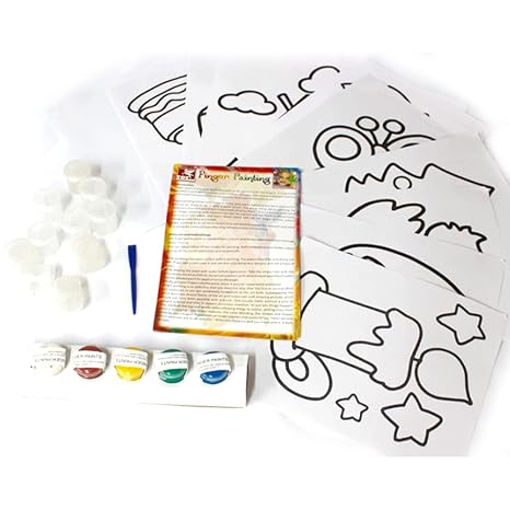 Toykraftt Finger Painting Kit Art Activity For 3 To 5 Years Old Washable Finger Paints