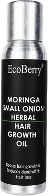 EcoBerry Moringa Small Onion Herbal Hair Growth Oil For Hair Growth Strengthens Hair Follicles - 100 ml