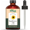 Organic Zing Sunflower (Helianthus) Oil | Carrier Oil for Skincare, Haircare, Massage - 118 ml