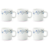 Larah By Borosil  Helena Opalware Cup | Set of 6 Pieces | White