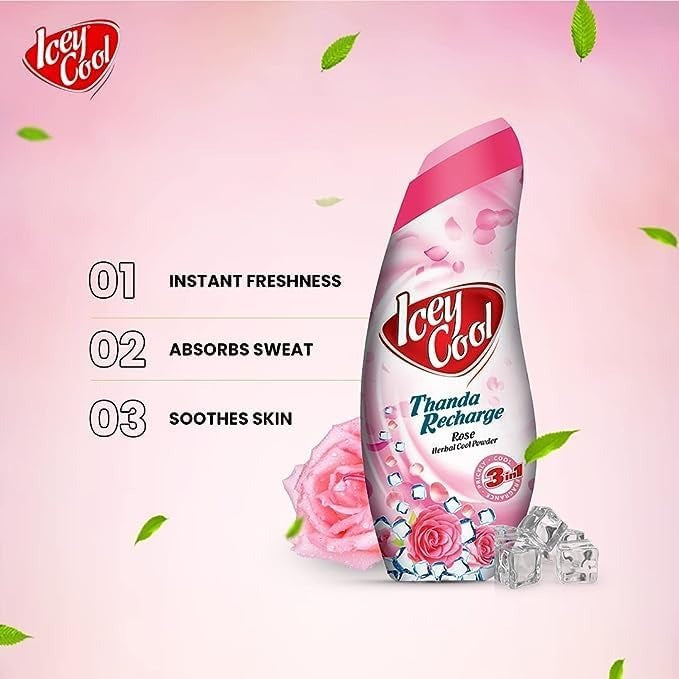 Pedro Labolia Labolia Icey Cool Rose Herbal Cool Talcum Powder - 300 gms (Pack of 3 ...