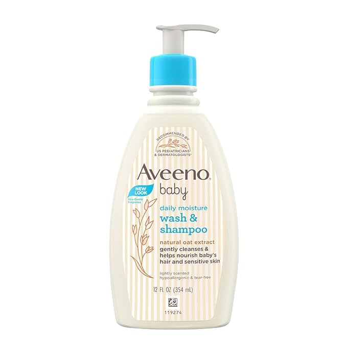 Aveeno Baby Daily Moisture Wash and Shampoo - 354 ml