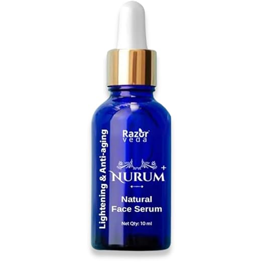 Razor Veda Nurum Plus Herbal Face Serum with Hyaluronic Acid Vitamin C ...