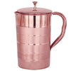 Urbane Home 1500ml Copper Jug with Lid BPA Free Rustproof Lightweight 1.5L