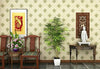 Indian Royals Damask and Royals Wallpaper Wall Poster Pvc Self Adhesive Golden Damask Wallpaper