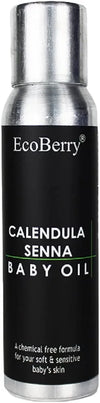 EcoBerry Calendula Senna Baby Oil For Babies Massage Oil Winter Care Moisturizer - 100 ml