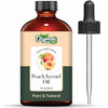 Organic Zing Peach Kernel (Prunus Persica) Oil | Carrier Oil for Massage, Skincare, Haircare - 118 Ml