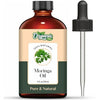 Organic Zing Moringa Oil for Skin, Face, Hair Care, Aromatherapy & Massage - 118 Ml