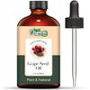 Organic Zing Grape Seed (Vitis Vinifera) Oil | Carrier Oil for Skincare, Hair Care & Massage - 118 Ml