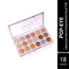 Seven Seas Pop Eye Eyeshadow Palette 18 Pigmented Colors Multicolor Skin - 45 gms