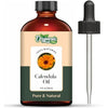 Organic Zing Calendula (Calendula Officinalis) Oil | Essential Oil for Skincare, Hair Care & Massage - 118 ml