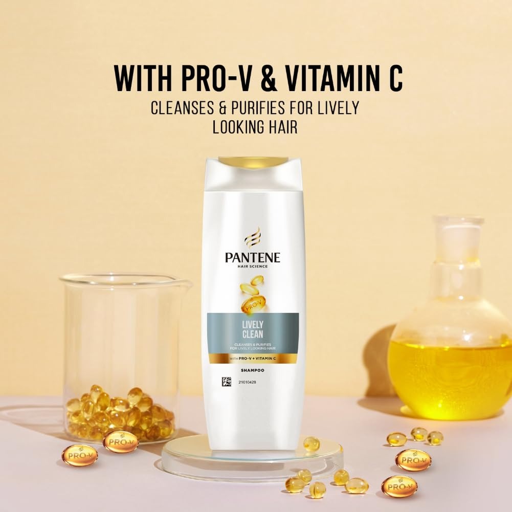 Pantene Advanced Haircare Solution Lively Clean Shampoo for Women - 90 ml