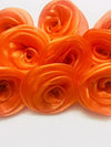 Satin Ribbon Rose Flower Applique