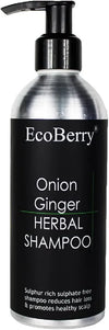 EcoBerry Onion Ginger Organic Herbal Shampoo With Red Onion & Ginger Extracts - 100 ml