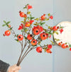 Artificial Fake Plant Flowers Artificial Pomegranate Plant Pack Of 3