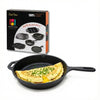 Human Hydro Pre-Seasoned Cast Iron Fry Pan 25cm 100% Natural Nonstick Non-Toxic Induction Gas