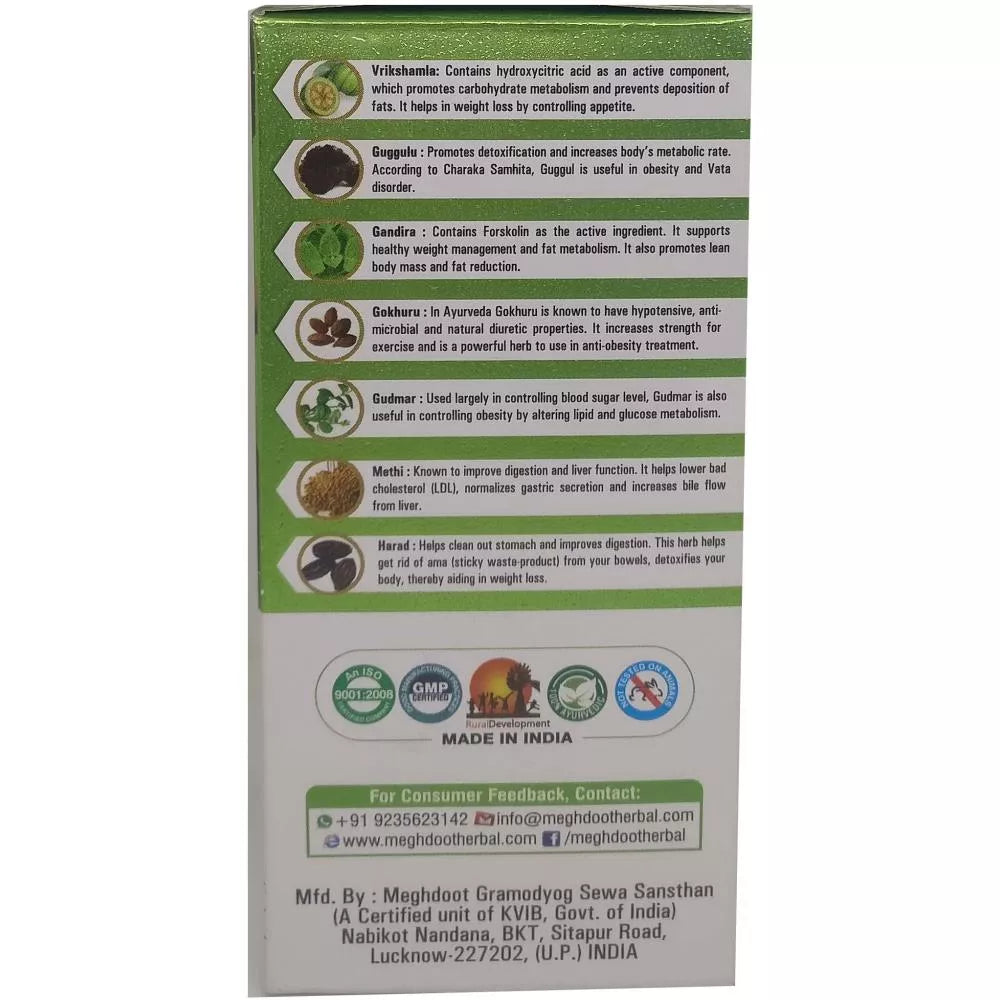 Meghdoot Ayurvedic Meg Slim Churna - 100 gms - DesiPick