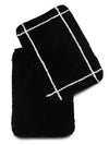 Sashaa World Microfiber Bathmat Colour Black (Pack of 2)