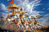 Tulip N Turtle Krishna Chariot Diy Acrylic Painting By Numbers Kit On Canvas Color 51
