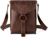 Leather Handmade Girls And Women’s Small Cross Body Sling Bag | Coffee