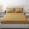 Fresh From Loom Breathable Queen Size Flat Solid Bedsheets Hotel & Home Double Bedsheet Set With 2 Pillow Covers 144 TC