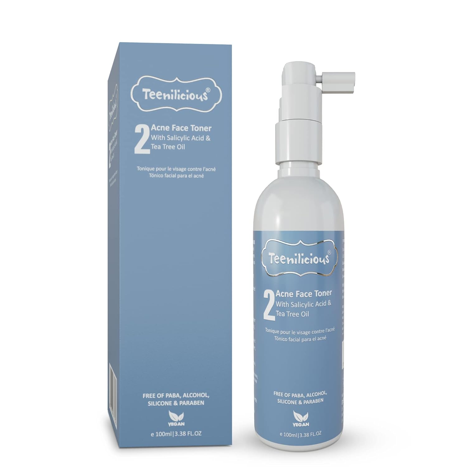 Teenilicious Acne Toner With 0.5% Salicylic Acid & Tea Tree Oil - 100 ...