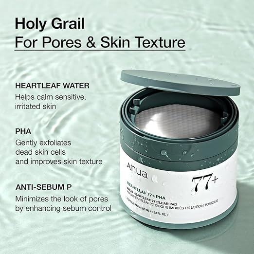 Anua Heartleaf 77 Toner Pad Mild Exfoliating Facial Pads - 205 ml