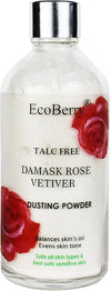 Eco Berry Damask Rose Vetiver Dusting Powder,Chemical & Talc - 50 gms