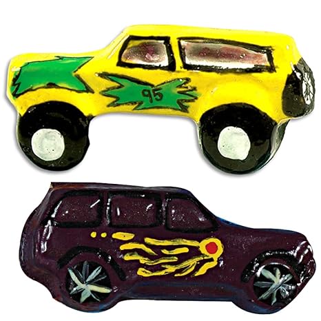 Toykraftt Mould & Paint Make Cars & Display Craft Kit for Kids Learning Activity Games
