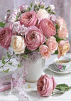 Trexee Morning Pink Roses Diy Acrylic Paint By Numbers Kit For Adults Kids Beginner Number Painting Kit 40X50 CM No Frame